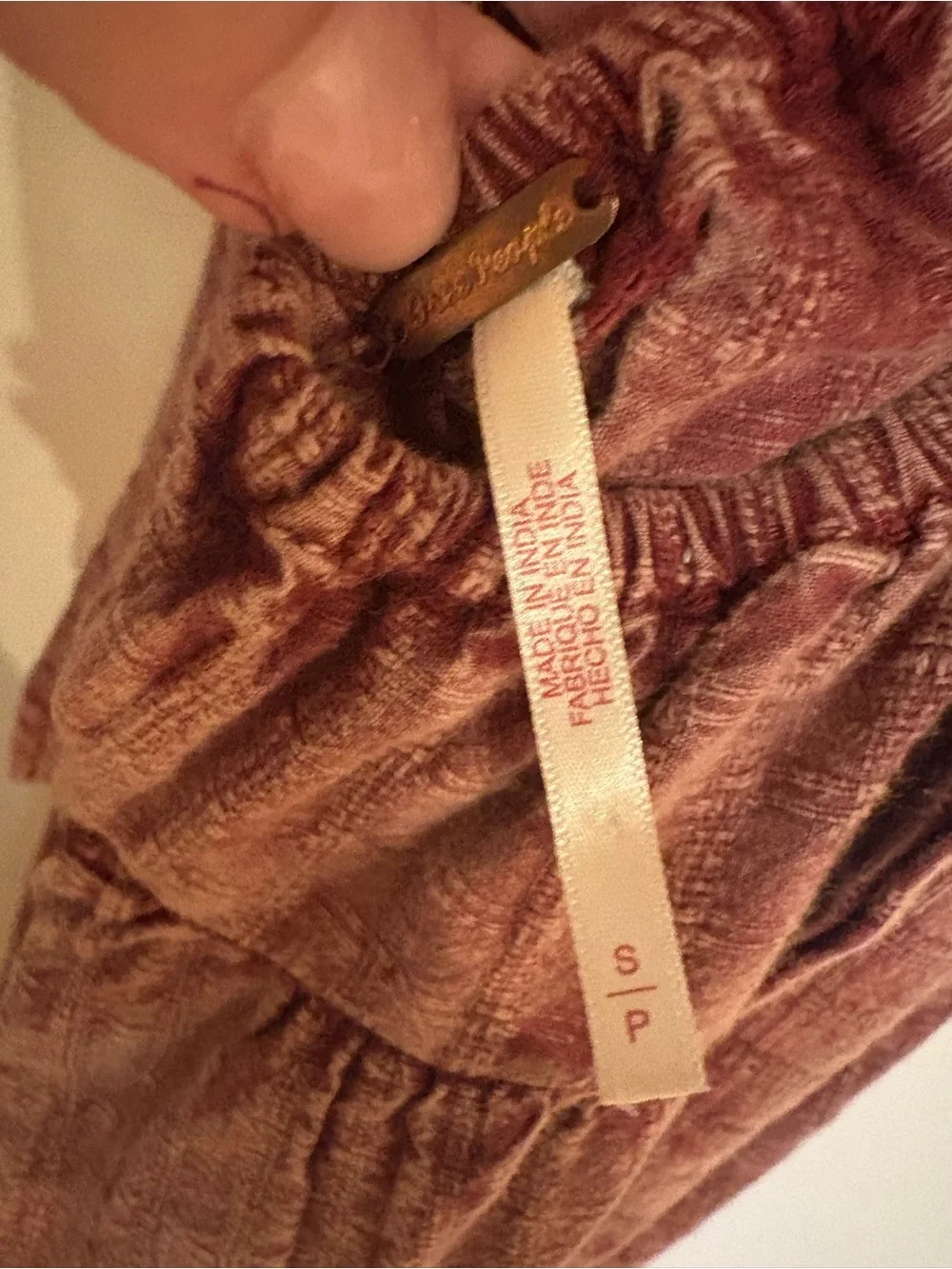 FREE PEOPLE S Small Mind Over Matter brick, red halter tie back maxi dress - Picture 6 of 9